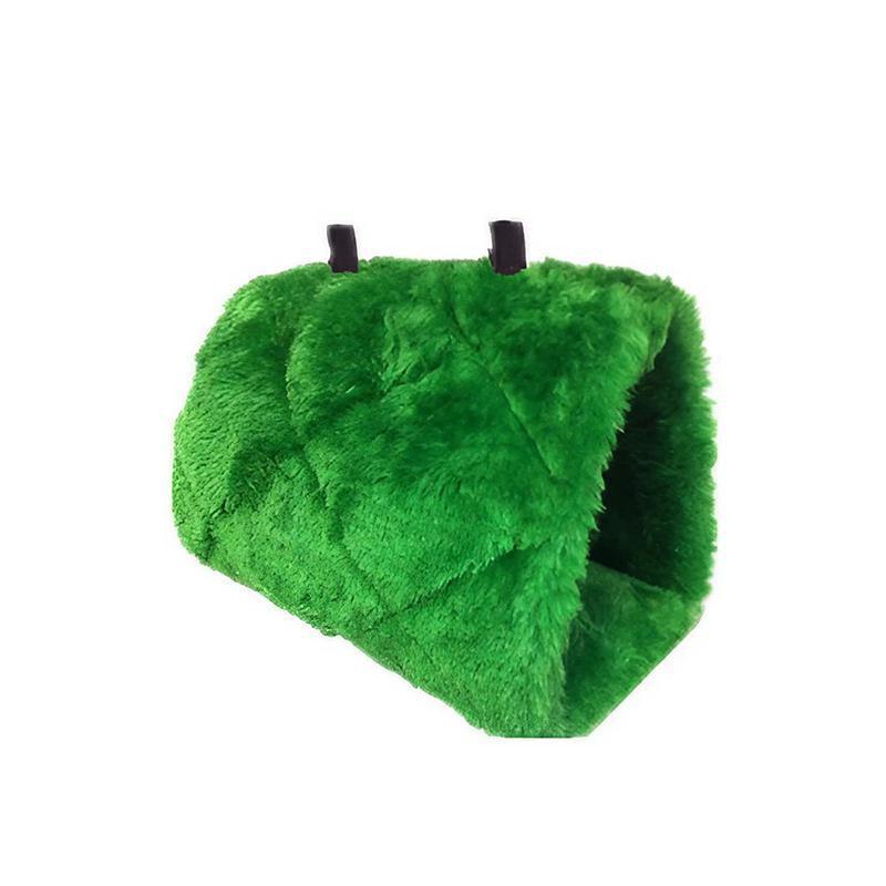 Pet Bird Parrot Parakeet Budgie Warm Hammock Cage Hut Tent Bed Hanging Cave - Rose Red