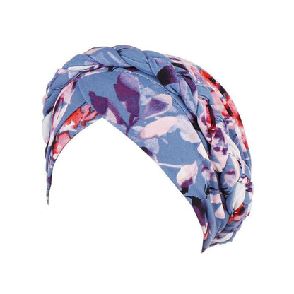 Women'S Comfort Cap Floral Pattern Chemo Head Coverings - Black