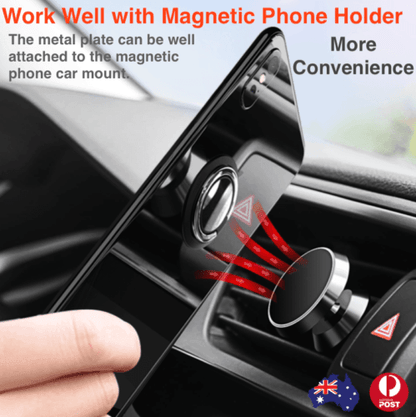 Iring Phone Ring Finger Holder Stand Car Mount Hook For Iphone Ipad Mobile Grip - A15-Rose Gold
