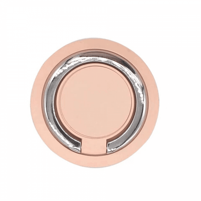 Iring Phone Ring Finger Holder Stand Car Mount Hook For Iphone Ipad Mobile Grip - A15-Rose Gold