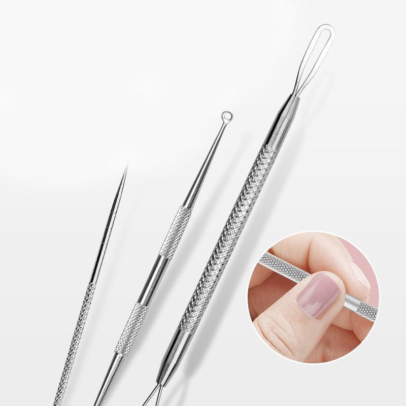 8PCS Stainless Steel Blackhead Remover and Blemish Extractor Tool Kit with Case