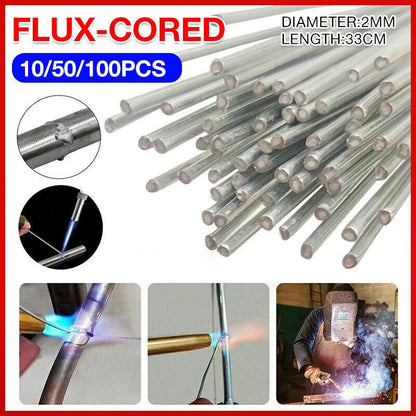 10-50X Aluminium Low Temp Welding Rods Durable Flux Cored Brazing Repair Sticks - 2*330mm 50PCS