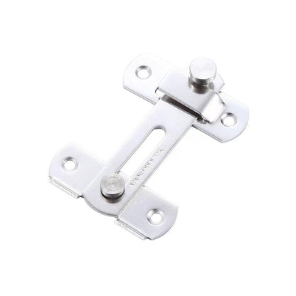 2 Sets 90 Degree Sliding Door Latch Lock Catch Kit for Home Use - Right-Angle-Black-S