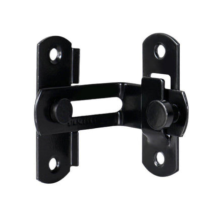 2 Sets 90 Degree Sliding Door Latch Lock Catch Kit for Home Use - Right-Angle-Black-S