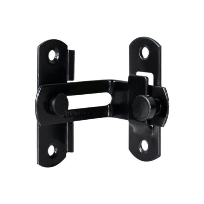 2 Sets 90 Degree Sliding Door Latch Lock Catch Kit for Home Use - Right-Angle-Silver-L