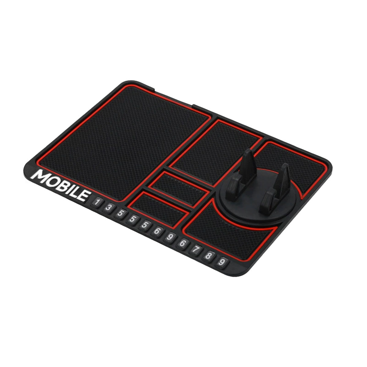 Car Mobile Phone Holder Dashboard Mount Mat Non Slip Grip Stand Anti-Slip Pad - Black