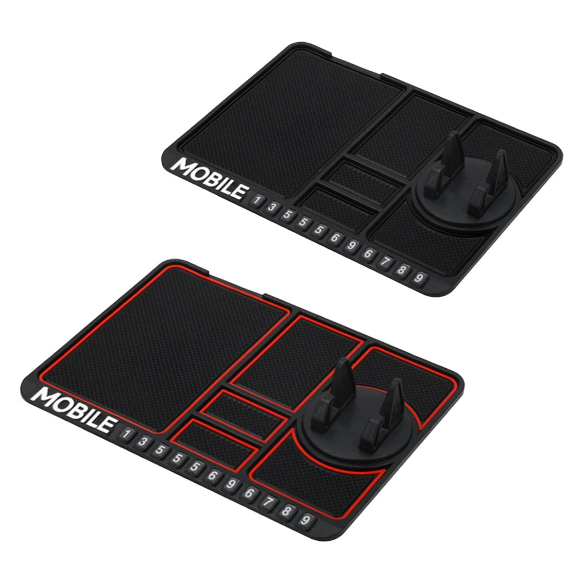 Car Mobile Phone Holder Dashboard Mount Mat Non Slip Grip Stand Anti-Slip Pad - Red