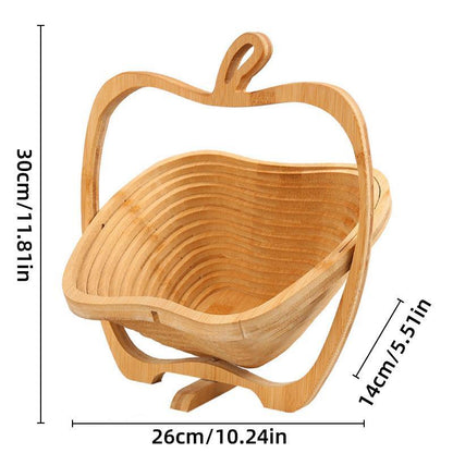 Wooden Fruit and Vegetable Storage Basket for Kitchen Organizing Home Storage