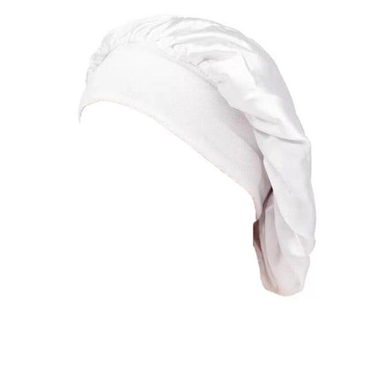 Sleeping Bonnet Hair Wrap Silk Satin Cap Women Elastic Night Soft Hat Headwear - Teal