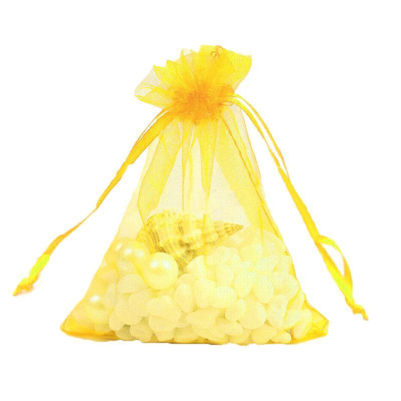 50PCS Organza Bag Sheer Bags Jewellery Wedding Candy Packaging Sheer Bags 10*15 cm - Purple/50PCS