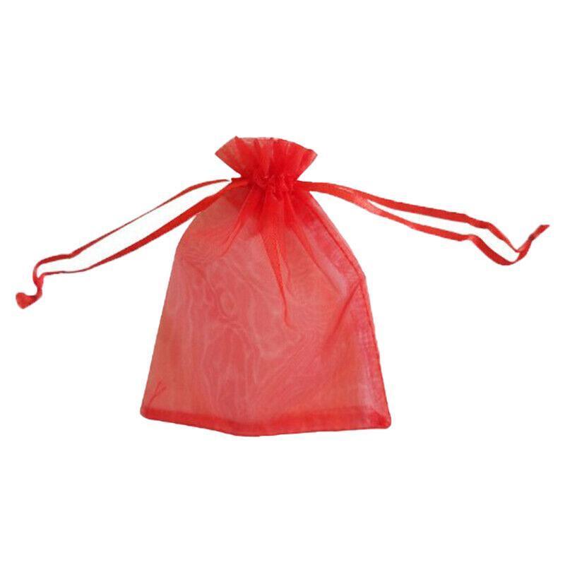 50PCS Organza Bag Sheer Bags Jewellery Wedding Candy Packaging Sheer Bags 10*15 cm - Purple/50PCS