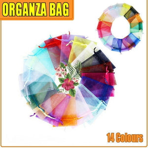 50PCS Organza Bag Sheer Bags Jewellery Wedding Candy Packaging Sheer Bags 10*15 cm - Dark Purple/50PCS