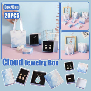 20PCS Cloud Jewelry Box Earrings Necklace Ring Bracelet DisplayOrganizer - 11*12*6cm（Bag）
