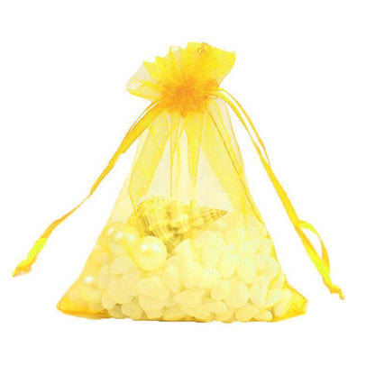 50PCS Organza Bag Sheer Bags Jewellery Wedding Candy Packaging Sheer Bags 9*12 cm - Red/50PCS