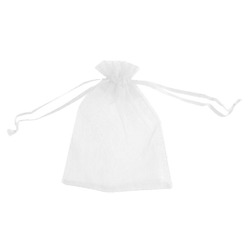 50PCS Organza Bag Sheer Bags Jewellery Wedding Candy Packaging Sheer Bags 9*12 cm - Yellow/50PCS