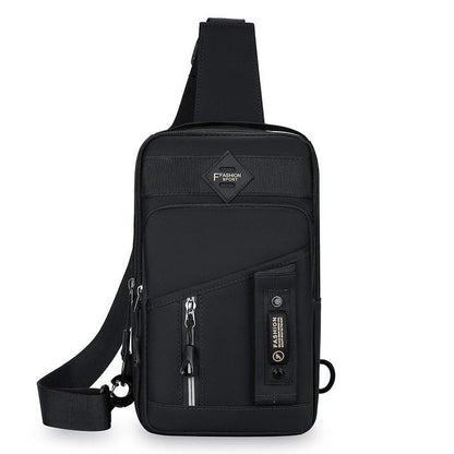 Casual Multifunctional Crossbody Bag for Men Travel Outdoor Hiking and Sports - Green