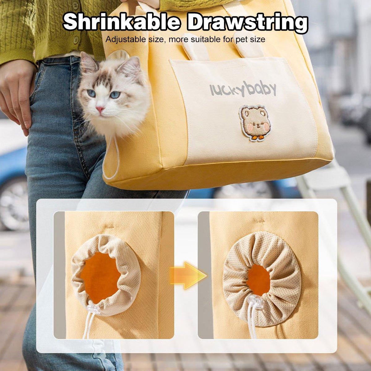 Portable Breathable Adjustable Crossbody Pet Carrier Bag Large Capacity for Pet - Green - Factory Direct Shop