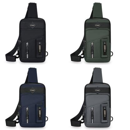 Casual Multifunctional Crossbody Bag for Men Travel Outdoor Hiking and Sports - Grey