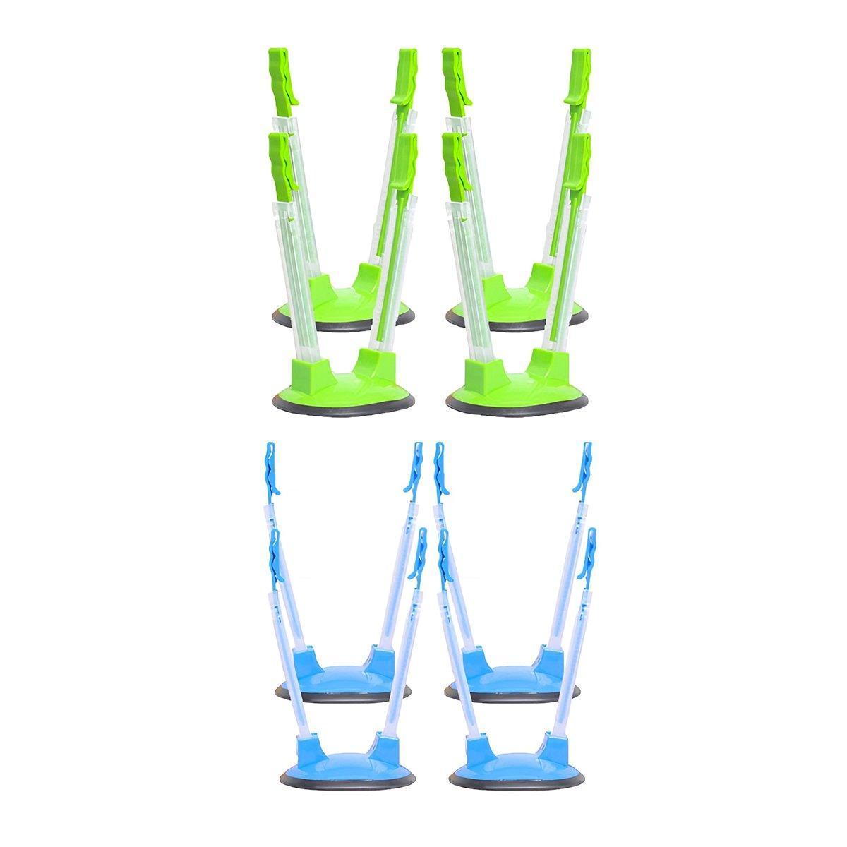 8PCS Kitchen Bag Holder Stand Plastic Storage Rack Food Storage Bag Organizer