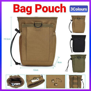 Utility Multi Purpose Tactical Waist Bag Belt Molle Pouch Military Wallet Pack - Army Green