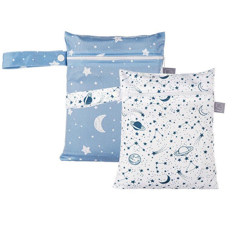 2Pcs/Set 18 X 25Cm Small Waterproof Wet Bag Stroller Hanging Organizer Bag - ES075-011