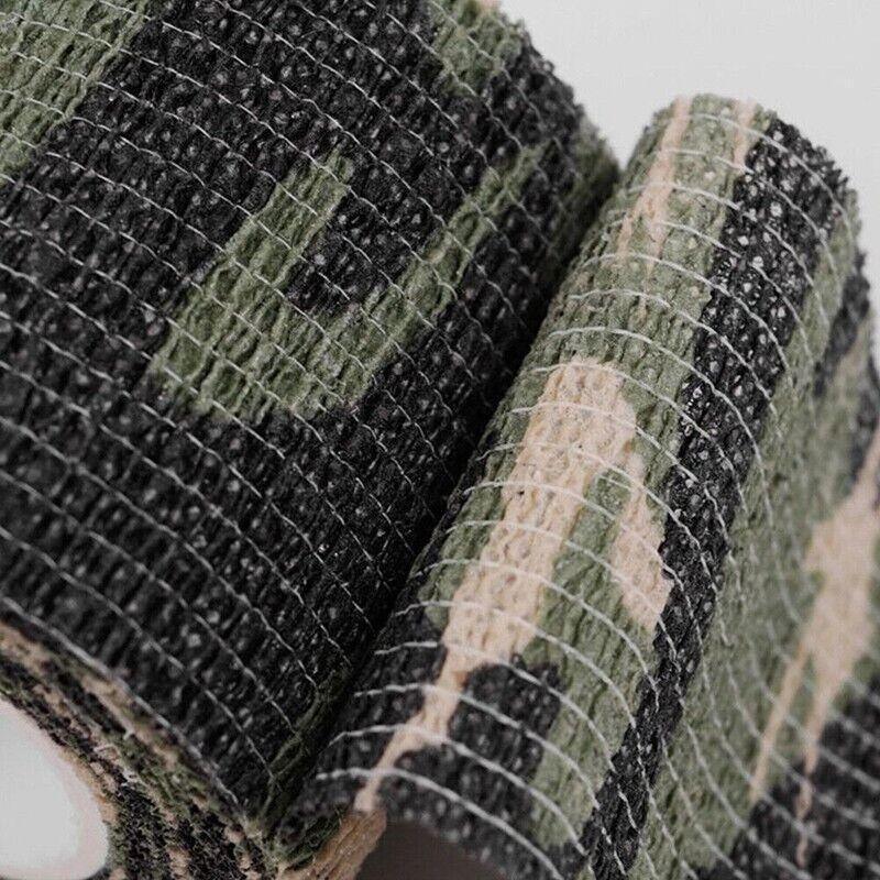 4 Roll Tape Army Camo Wrap Rifle Gun Shooting Hunting Camouflage Stealth Webbing - Desert Camouflage