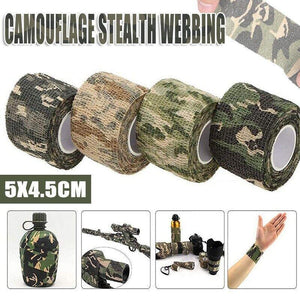4 Roll Tape Army Camo Wrap Rifle Gun Shooting Hunting Camouflage Stealth Webbing - Jungle Camouflage
