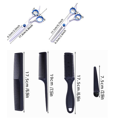 11pcs Hair Cutting Scissors Set Professional Hairdressing Scissors Barber Tools