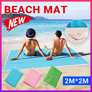 Sand Free Beach Mat Blanket Sand Proof Magic Sandless Sand Dirt & Dust Disappear - Green - Factory Direct Shop