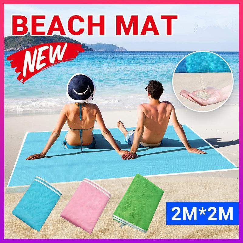Sand Free Beach Mat Blanket Sand Proof Magic Sandless Sand Dirt & Dust Disappear - Pink - Factory Direct Shop