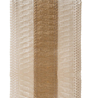 Cotton Linen Table Runner with Knot Tassel Bed End Towel Long Tablecloth Mat - Light brown