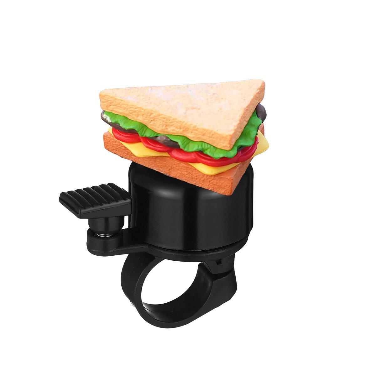Cute Food Style Bicycle Bell Loud and Fun Handlebar Accessory - Popcorn