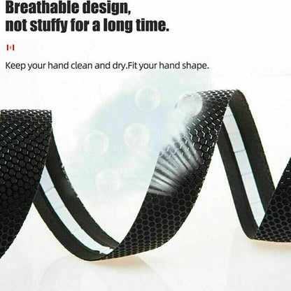 2X Thick Bicycle Handlebar Tape Bar Drop Wrap Mtb Road Bike Anti-Slip Punch - Green