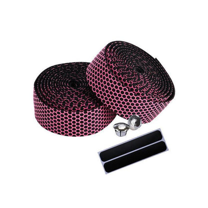 2X Thick Bicycle Handlebar Tape Bar Drop Wrap Mtb Road Bike Anti-Slip Punch - Green