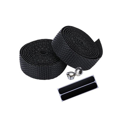 2X Thick Bicycle Handlebar Tape Bar Drop Wrap Mtb Road Bike Anti-Slip Punch - White