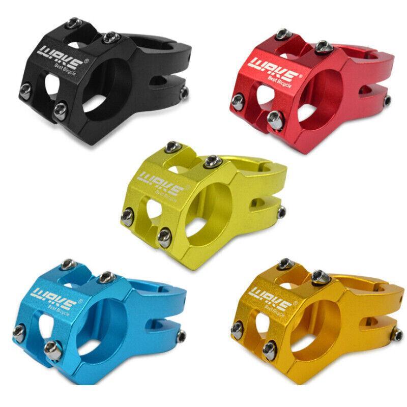 MTB Mountain Bike Handlebar Stem 31.8mm Aluminium Alloy Short Stem Cycling Part - Blue