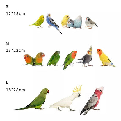 Cozy Bird Blanket Shawl Parrot Snuggle Cabin Plush Hanging Cotton Nest Bedding - Purple-M Size