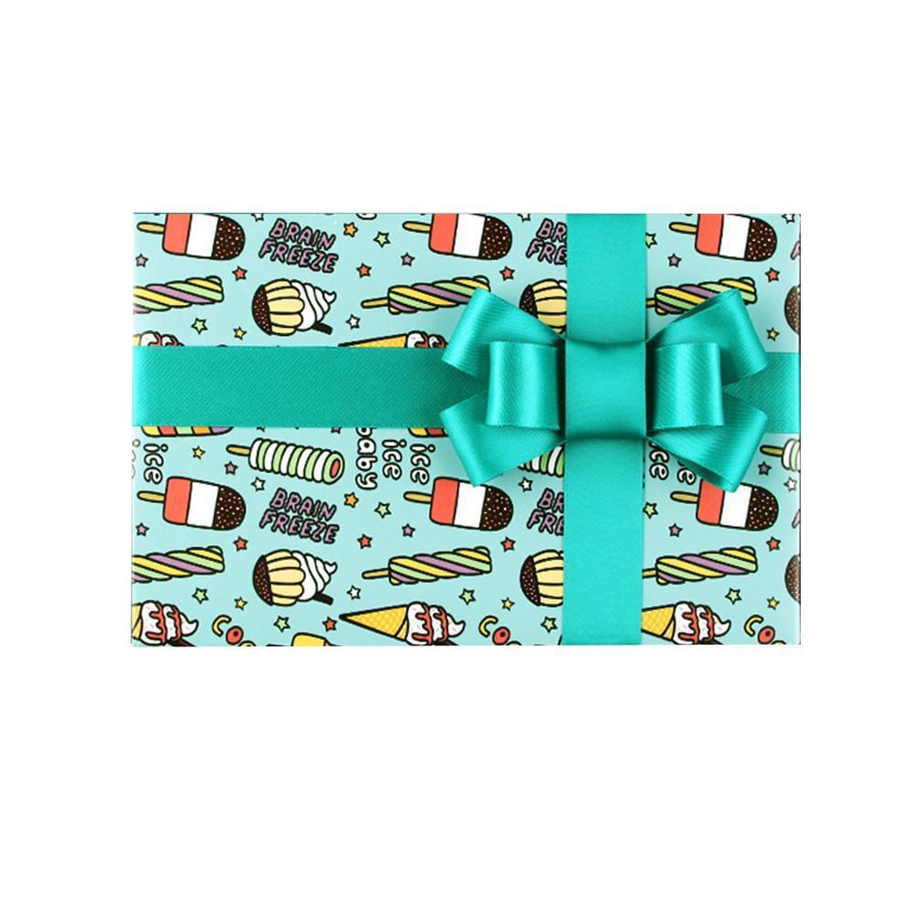 20pcs Cute Animal Cartoon Gift Wrapping Paper for Toys Bookskin and Crafts - Blue shell-20PCS