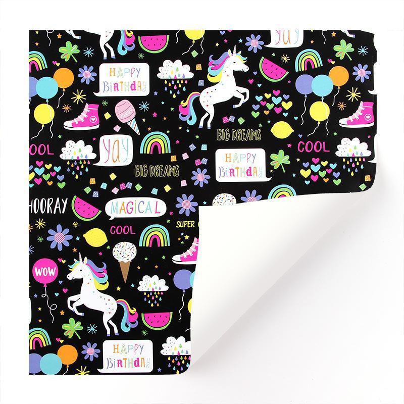 20pcs Cute Animal Cartoon Gift Wrapping Paper for Toys Bookskin and Crafts - Lions and tigers-20PCS