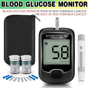 Blood Glucose Monitor Diabetes Testing Kit Blood Sugar Meter with 50 Test Strips - ONLY 50 Test Strips + 50 Lancets