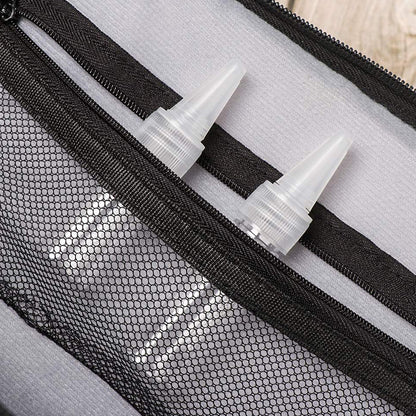 100pcs Needle Tip Plastic Bottles Transparent Squeeze Dispensing Bottle DIY Tool - 100ml