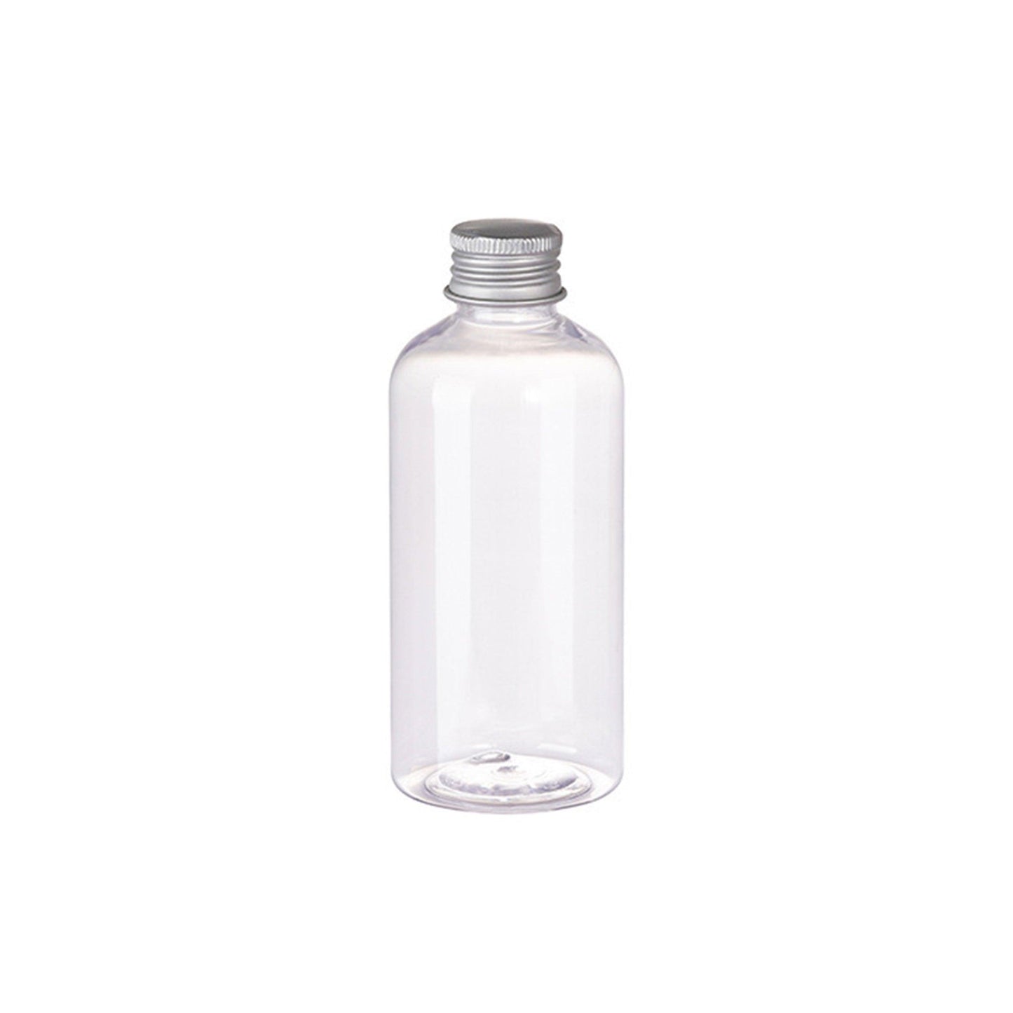 20pcs Brown Transparent Cosmetic Bottles with Aluminum Lids for Packaging - Brown-100ml