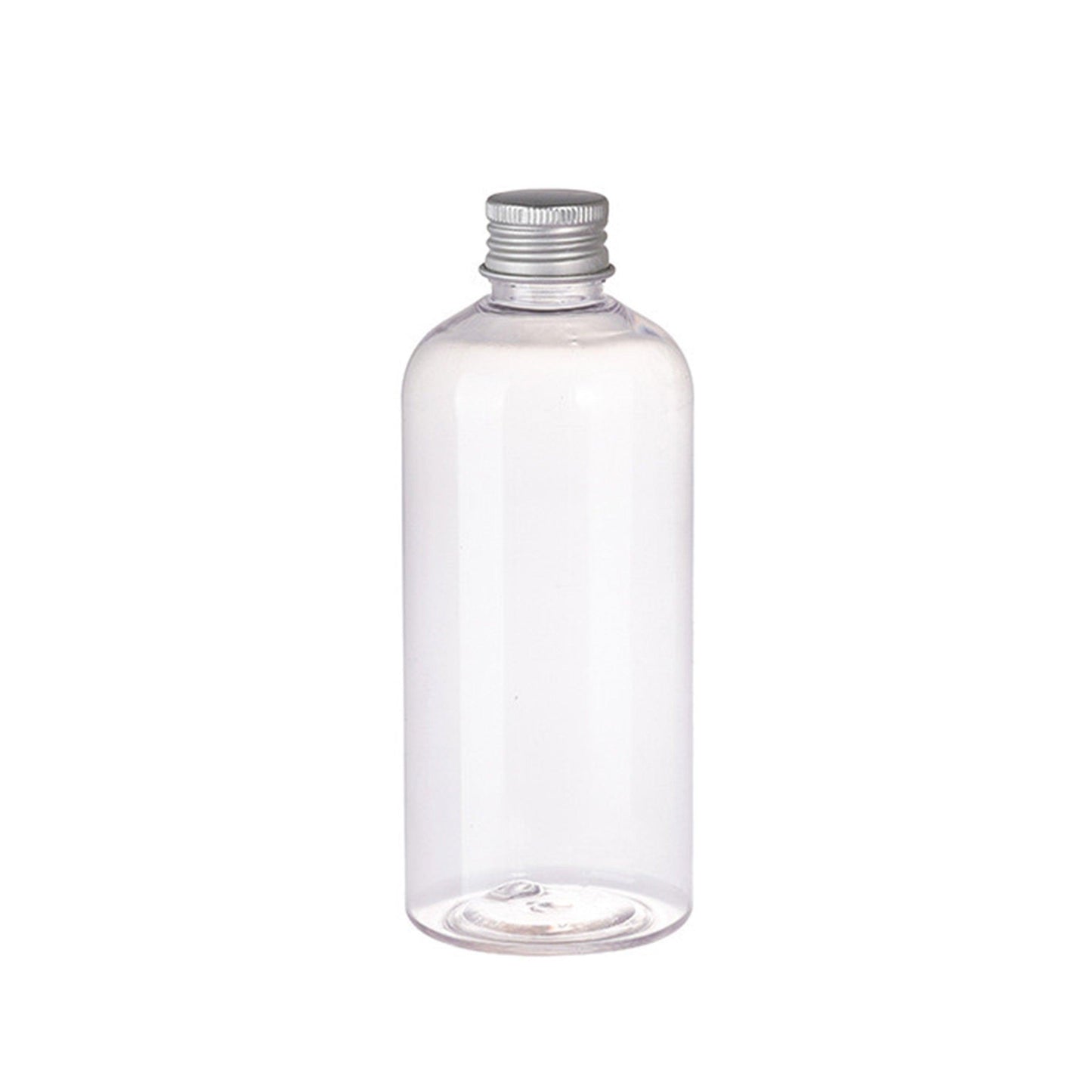 20pcs Brown Transparent Cosmetic Bottles with Aluminum Lids for Packaging - Brown-300ml
