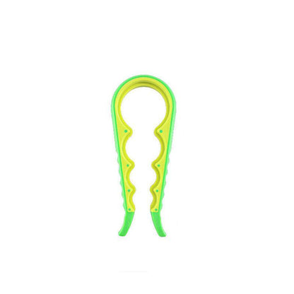 Silicone Jar Can Opener Multi-Purpose Lids Cap Arthritis Bottle Opener Easy Grip - Green