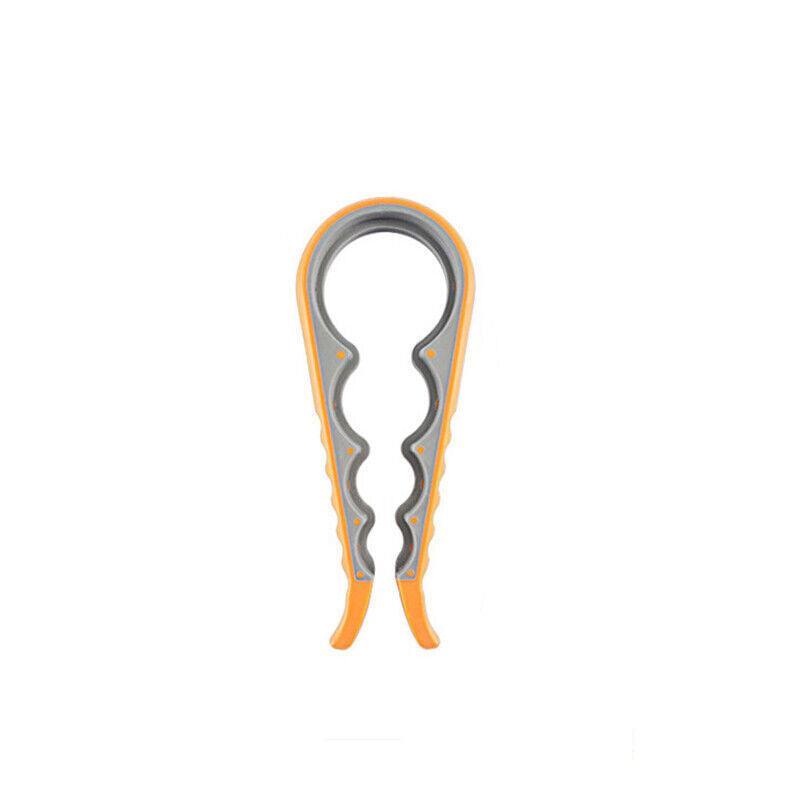 Silicone Jar Can Opener Multi-Purpose Lids Cap Arthritis Bottle Opener Easy Grip - Orange