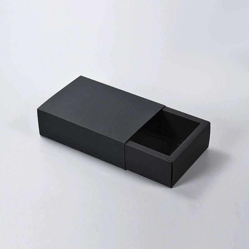 25X Black Kraft Paper Drawer Jewelry Package Necklace Bracelet Gift Package box - 20.5*15.5*4-25pcs