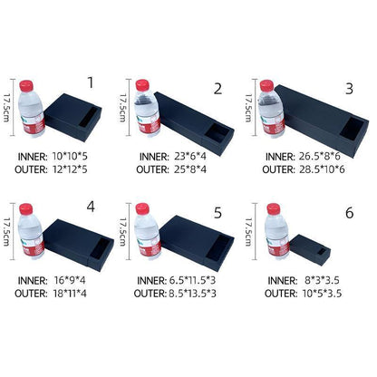 25X Black Kraft Paper Drawer Jewelry Package Necklace Bracelet Gift Package box - 20.5*15.5*4-25pcs