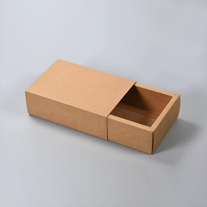 Kraft Paper Drawer Box Packaging Gift Storage Organiser Small Kraft Boxes - 10x5x3.5cm