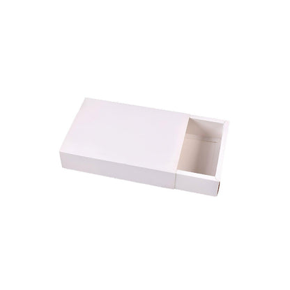 25X White Kraft Paper Drawer Jewelry Package Necklace Bracelet Gift Package box - 18.5*13.5*3-25pcs