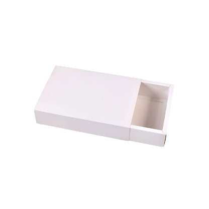 25X White Kraft Paper Drawer Jewelry Package Necklace Bracelet Gift Package box - 18.5*13.5*3-25pcs